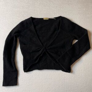Max Studio Black Long Sleeve Top 100% cashmere